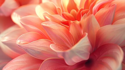 Obraz premium A beautiful close-up of a pink dahlia flower in full bloom