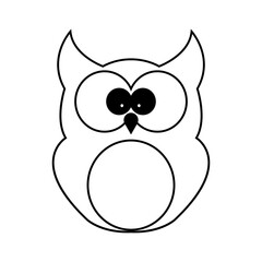 owl icon illustration vector