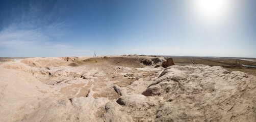 The ruins of an ancient Zoroastrian Tower of Silence