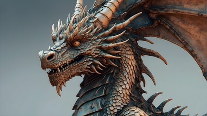 close up of dragon