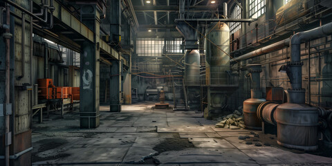 Fototapeta premium Heavy industry background