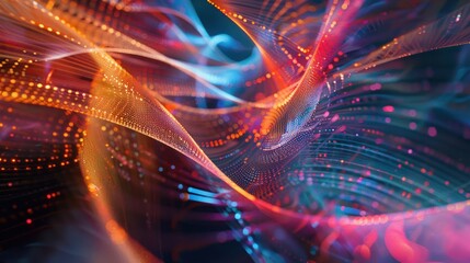 Superstrings, conceptual computer artwork - Offset