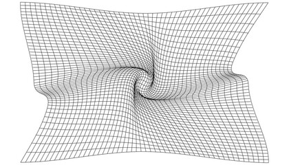 Distorted Linear Vector Grid with Adjustable Stroke Weight