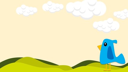 background illustration of a bird
