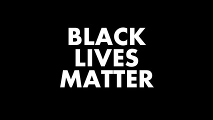 Black Lives Matter text typography