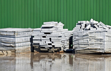 Stack of paving stone