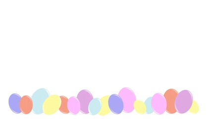 Easter Day background illustration with easter eggs 