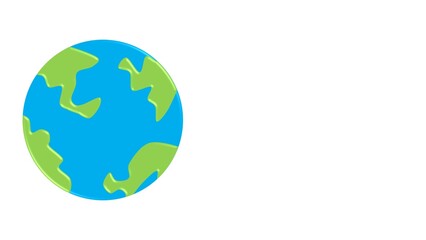 background illustration of a rotating globe