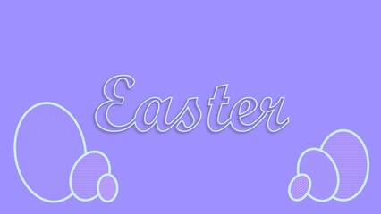 Easter Day background illustration with easter eggs 