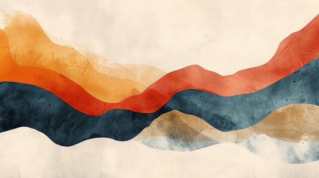 A minimalist abstract background with a retro nostalgia theme, featuring muted colors and simple shapes that evoke memories of bygone eras. The design is subtle and elegant, perfect for creating a