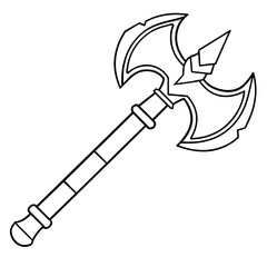 axe illustration vector illustration icon