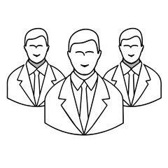 business people icons vector illustration icon