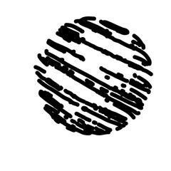 Circle Doodle Line Art vector Illustration