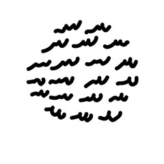 Circle Hand Drawn Doodle Vector