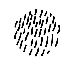 Line Art Circle Hand Drawn Doodle 