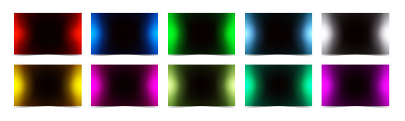 Collection of horizontal light background elements with a mix of dark colors