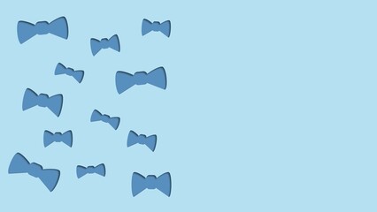 Father's day background illustration with bow tie