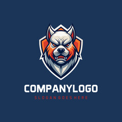 a logo for a buldog company called the company name.