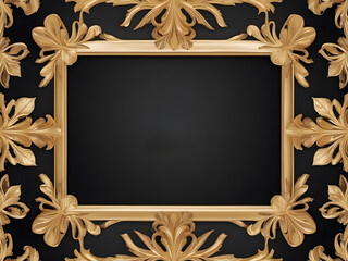An elegant black frame design, perfectly suited for Black Friday promote design.