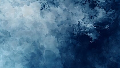 Abstract watercolor paint background dark blue color grunge texture for background, banner