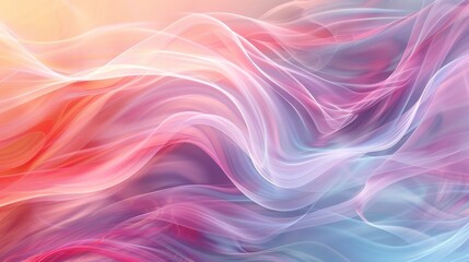 Obraz premium A colorful, wavy background with pink and blue tones