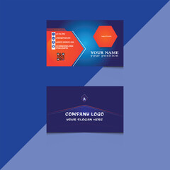 Corporate Business card design freeTemplate 
