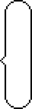 8bit retro game pixel speech bubble balloon icon sticker memo keyword planner text box banner, flat png transparent element design
