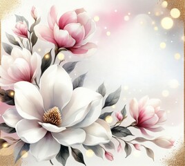 Elegant pink and white floral arrangement with soft lighting, ideal for romantic dreamy backgrounds