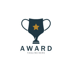 Vector Illustration Trophy Logo Template