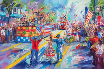 Fototapeta premium Colorful Parade Celebration