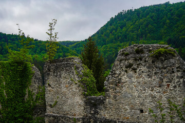 A roman gothic castle ruins called Grad Konjice.	

