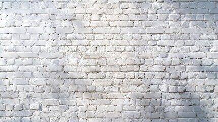 A white brick wall with a few black spots