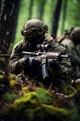 Special response team members providing sniper cover for advancing units, real photo quality shoot on Canon camera --ar 2:3 --style raw --stylize 250 Job ID: 7a2f5295-d7d3-4784-a4bc-394a760e7d93