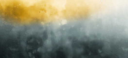 An abstract texture with a smooth transition from yellow to gray, creating a moody and atmospheric background. The color gradient evokes a sense of calm and mystery.