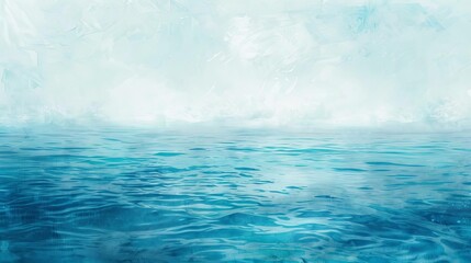 tranquil turquoise water texture with soft blurred effect abstract ocean background watercolor illustration