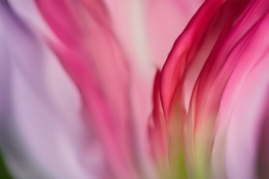 Close-up of Gladiolus Petal, Color Gradients, Fine Lines, Macro Photography, Floral Details, Vibrant Pink, purple and Orange Flower, High Resolution