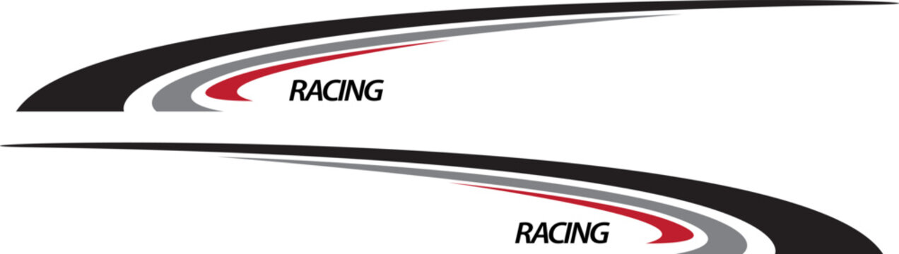 Sport racing stripes car stickers modification vinyl decal template
