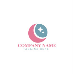 woman dress logo design, beauty fashion logo vector illustration