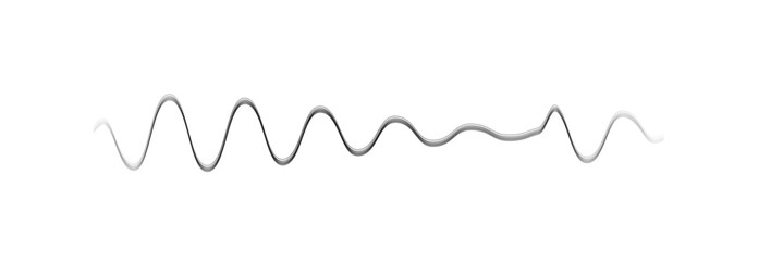 Sound wave decibel audio records a simple voice message icon isolated on a white background. Podcast player, music track