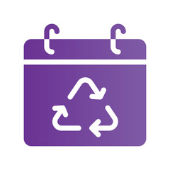 recycle flat gradient icon