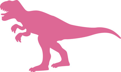 Tyrannosaurus silhouette. Vector illustration