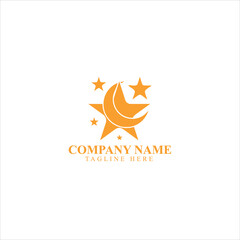 beauty logo template with golden gradient emblem concept
