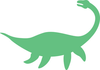 Dinosaur silhouette. Vector illustration