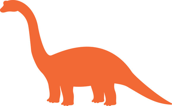 recommend clip art: Apatosaurus silhouette. Vector illustration