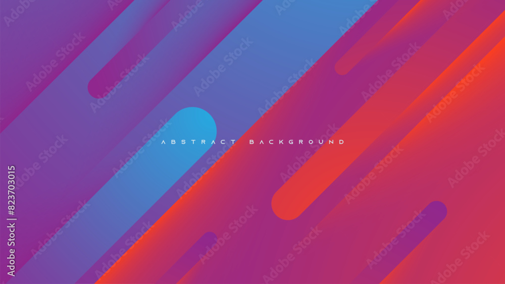 Poster colorful gradient abstract background diagonal shape design vector.