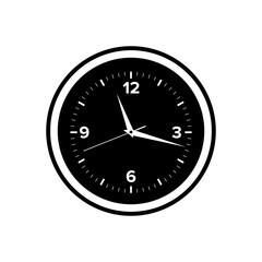 Watch, Time icon, Wall Clock Flat Vector Icon