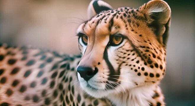 Cheetah animal abstract wallpaper in pastel colors
