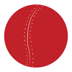 Cricket ball isolated on white background