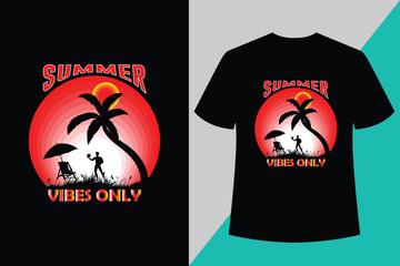 Summer t-shirt design bundle, summer beach vacation t-shirts
