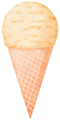 vanilla ice cream cone